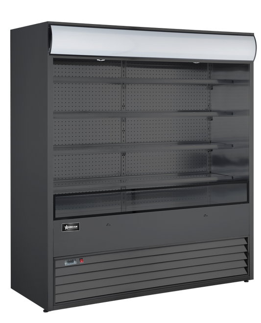 72″ Grab-and-Go Open Refrigerated Floor Self-Serve Display Case 37 cu.ft. (1048 L), All-Black